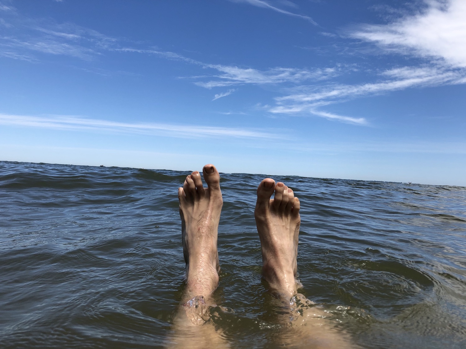 my feet in water-describe the image HERE for accessibility purposes